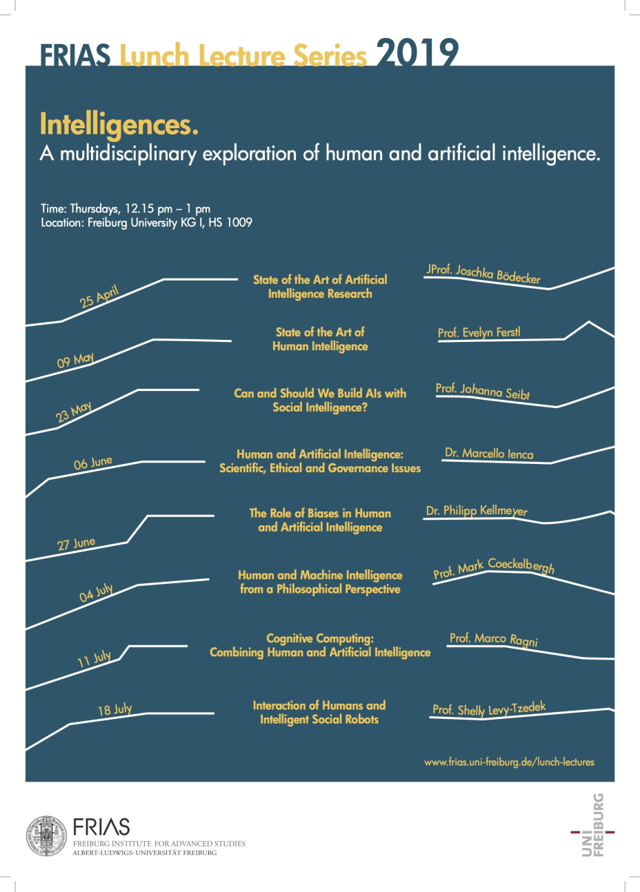 FRIAS Lunch Lectures 2019 - Intelligences
