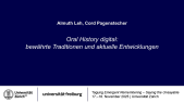 thumbnail of medium Oral History digital: bewährte Traditionen und aktuelle Entwicklungen