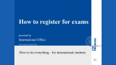 thumbnail of medium How to register for exams